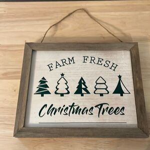 - 8x10 hanging Farm Fresh  Christmas tree sign